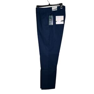 Perry Ellis Portfolio Men's Slim-Fit NonIron Stretch Dress Pants Blue 38x32 $95